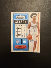 Shai Gilgeous-Alexander 2020-21 Panini Contenders Season Ticket #74 OKC Thunder 