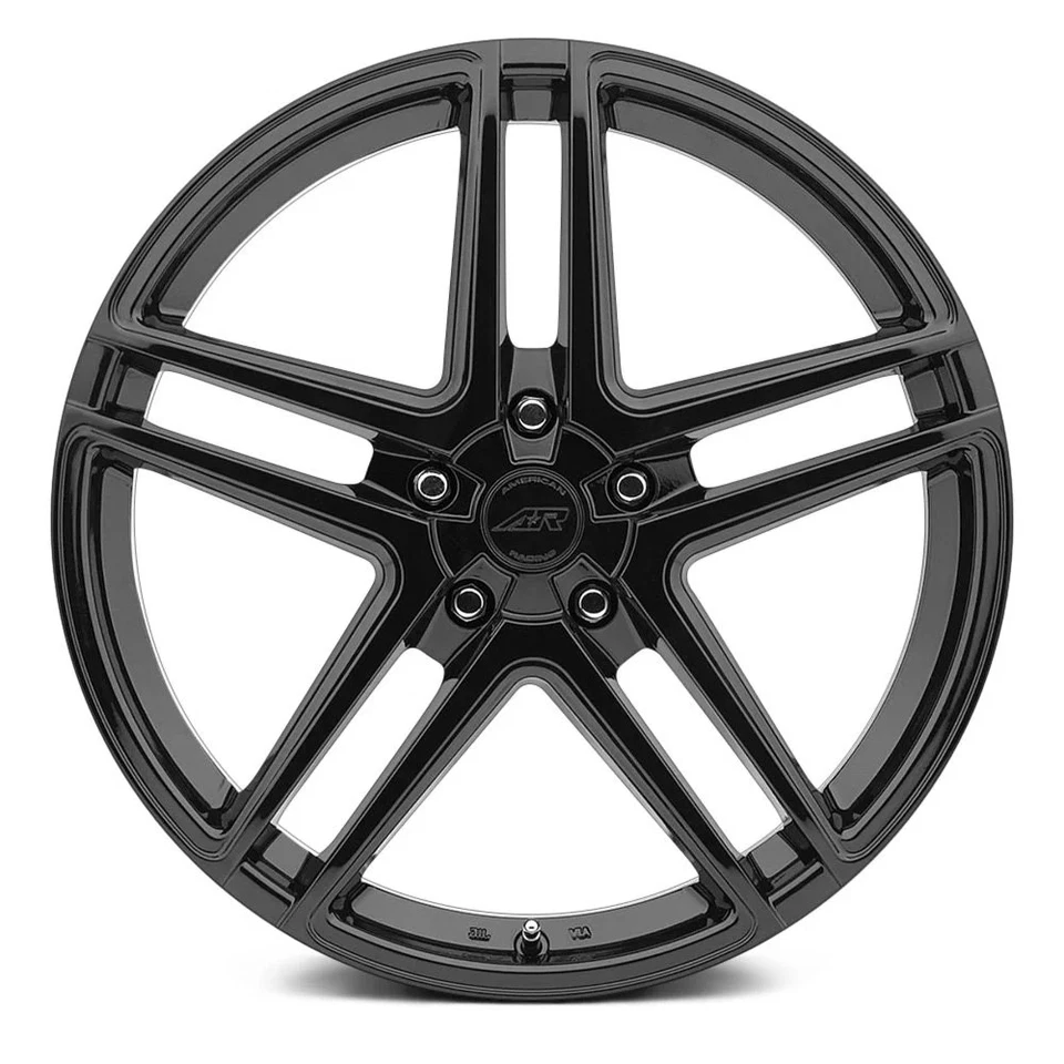 American Racing AR907 1PC Wheel 16x7 (40, 5x112, 72.56) Black Single Rim Foto 2 de 4