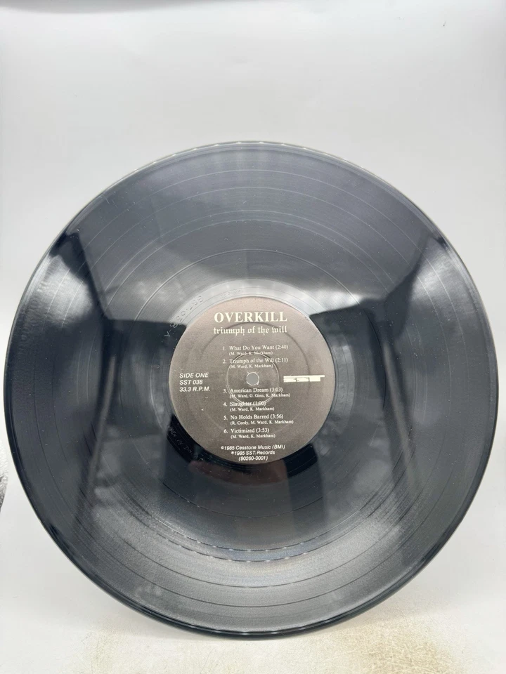Overkill - Triumph Of The Will 12" Vinyl 1985 US Rock NM - Image 4 of 4