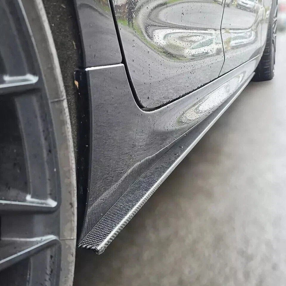 For BMW 6 Series F06 650i M Sport Gran Coupe Real Carbon Side Skirts Extension - Image 3 of 4