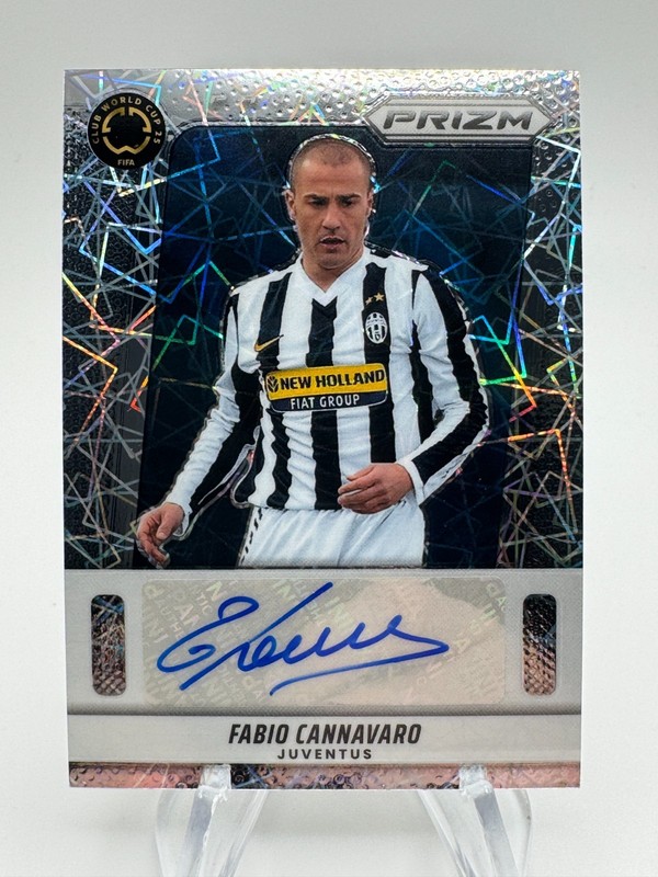 2025 Prizm Fifa World Cup FABIO CANNAVARO Velocity Flashback Signatures Auto 