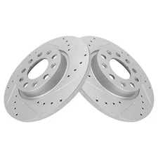 TRQ BRA19854 Disc Brake Rotors For Jeep Cherokee 2014-2021 Left Rear 4779885AC