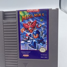 Mega Man 5 (Nintendo NES, 1992) Authentic, Working, Game Cartridge and Sleeve