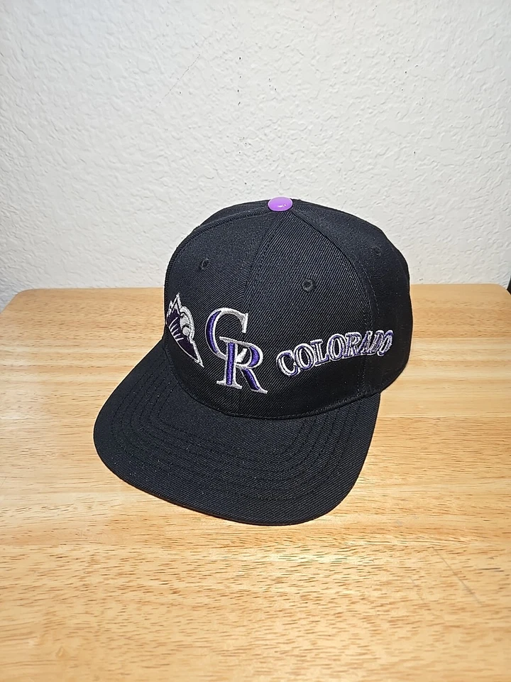 Colorado Rockies PRO STANDARD Doble Frontal Logo SnapBack Sombrero Rosa Gorra UV Foto 2 de 4