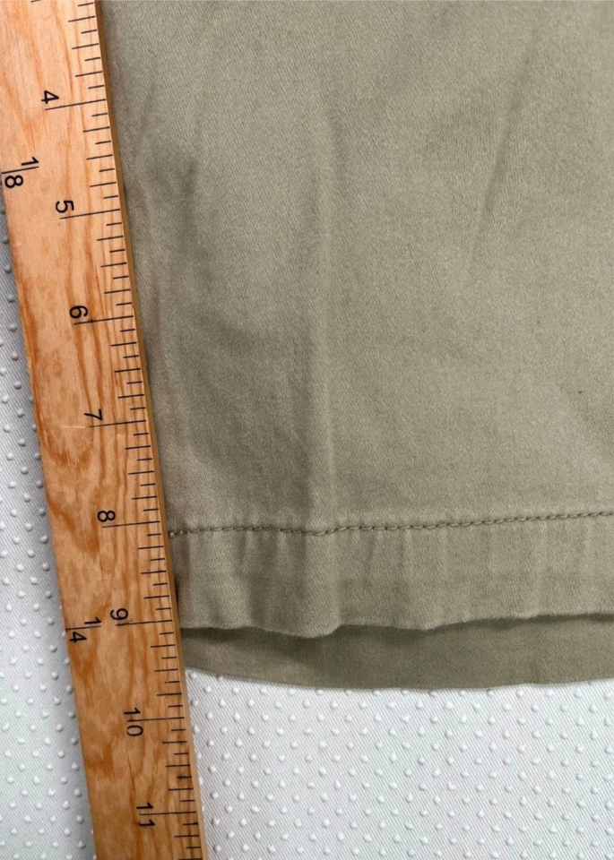 Nat Nast Men's Stretch Chino Shorts 9" Flat Front Cotton Khaki Brown Size 32W - Image 2 of 4