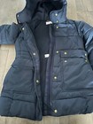 EUC jcrew Crewcuts Girl chateau puffer Winter jacket Fleece Lined Navy  6-7Years — photo 4