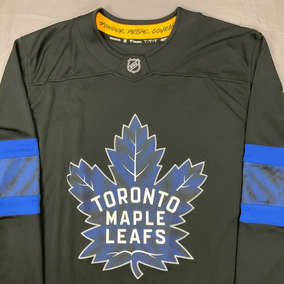 Nueva camiseta Fanatics Toronto Maple Leafs negra ALT Breakaway para hombre talla L $175 Foto 4 de 4
