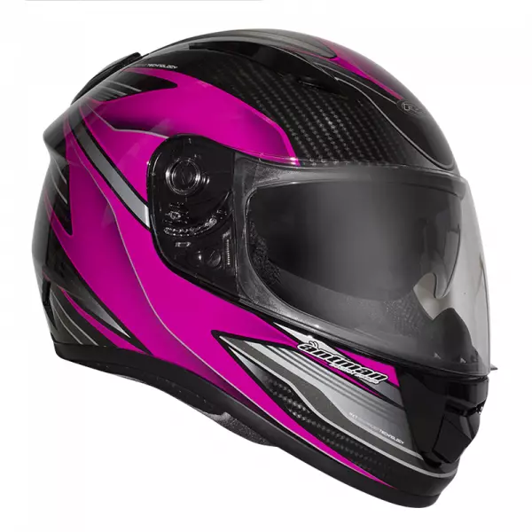 RXT EVO Full Face MOTORCYCLE HELMET Axis Black Magenta HREVO262