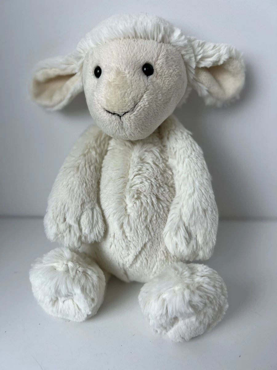 Jellycat London Bashful Lamb Sheep Cream Off White Ivory Plush