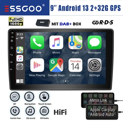 Android 13 Carplay Autoradio 2+32G GPS WIFI Für Peugeot Boxer Citroen Jumper DAB - Bild 1 von 4
