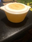 Vintage 1 Quart PYREX Ovenware with Lid in Daisy Pattern (473 and 20-c13) Lid