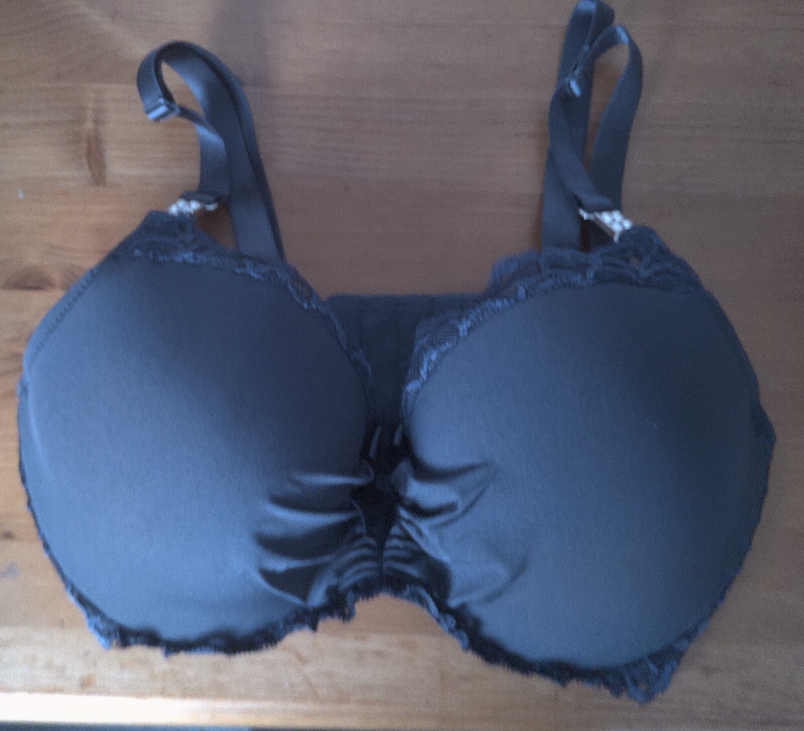 34DD - New Bodyflirt Lingerie Lightly Moulded Underwired Bra Navy UK 34DD