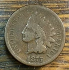 1875 Indian Cent Nice Original Good CHN