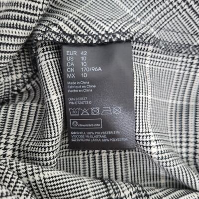 black and white checkered dress h&m H&M Black And White Checkered Off The Shoulder Dress, 6