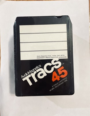 Audio Magnetics Tracs 45 s Four PAC 8-Track Blank Cartridges
