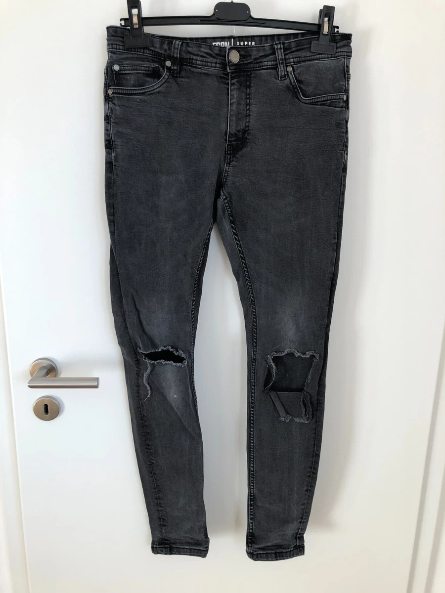 Jeans f r Jugendlichen FSBN schwarz 31 32 Super Skinny eBay