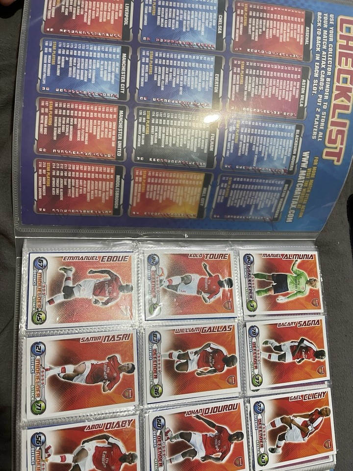 Match Attax 2008/2009 Binder with Cards eBay