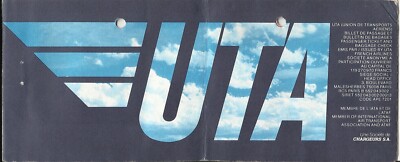 UTA AIRLINES AIR TICKET 1989 SYDNEY-JAKARTA-SINGAPORE