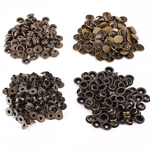 10 50 100 x Snap Fastener Press Studs 4 Part Set 12mm Button Leather Crafts - Picture 19 of 19