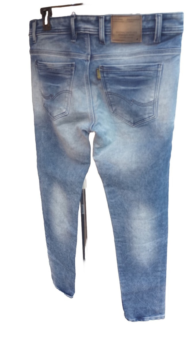 Jack&Jones Men's Original Straight Leg Jeans Color Blue Denim Size 36x30. View 2