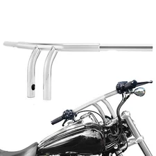 Chrome 8" Rise T Bar 1.25" Fat Handlebar For Harley Sportster XL Iron 883 1200