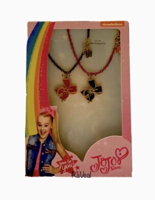 JoJo Siwa Bow16”-18”BFF Necklace Set Bows You Be You!