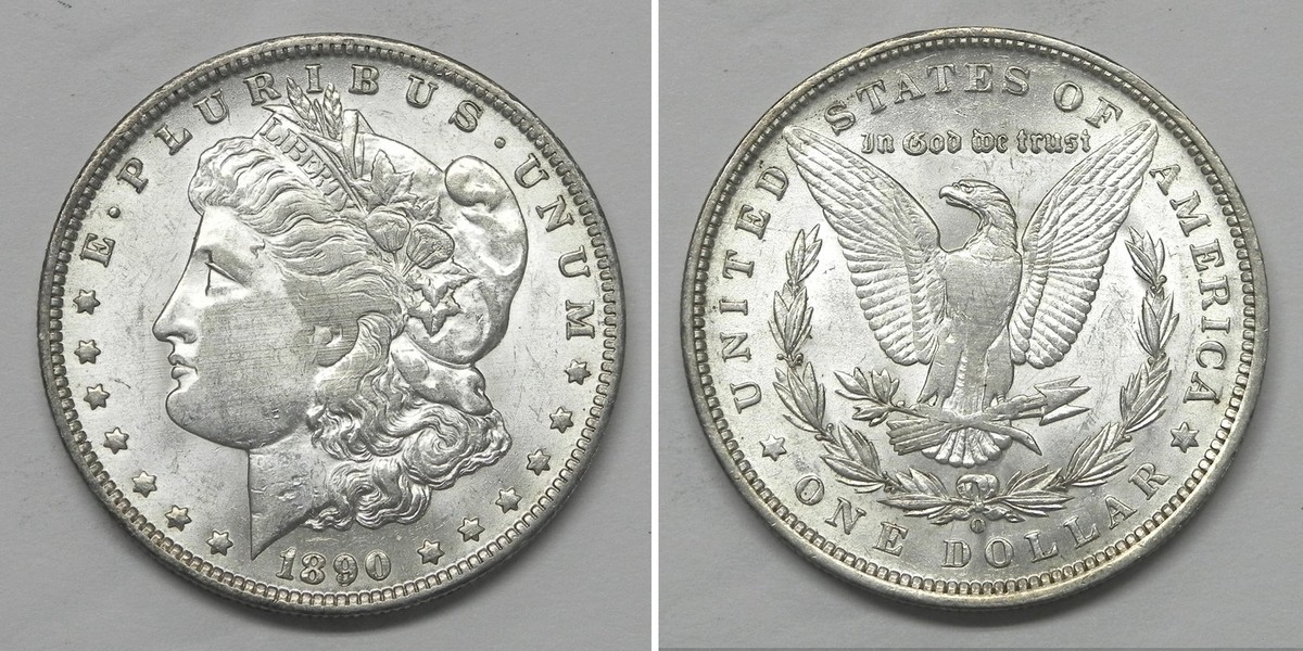 X6179 1890-O Morgan Dollar, Choice BU, weak strike | eBay