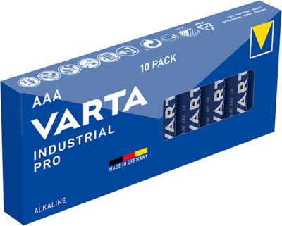 10x Varta Industrial Pro AAA Batterie  MHD 2032  Gute Qualität   langlebig