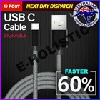 1m 2m 3m USB C FAST CHARGE Charging Cable For Samsung iPhone 17 16 15 Pro Max
