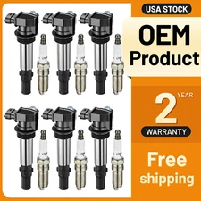 6Pack Ignition Coil for Holden Commodore Crewman VZ 3.6 i V6 With 6x Spark Plugs