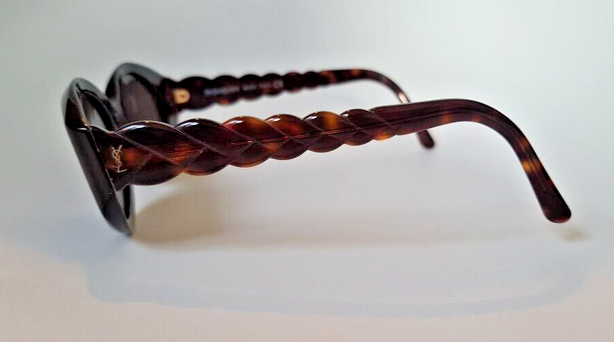 Vintage Yves Saint Laurent YSL 6564 Y644 marrone donna