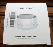 Sound Me White Noise Machine Better for Sleep, White, Office Home Travel NEW
