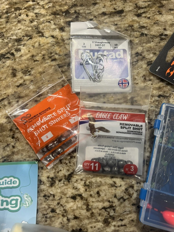 ODDSPRO Kids Fishing Pole Blue With Extra Weights And Hooks With Mini Pliers - Image 4 of 4