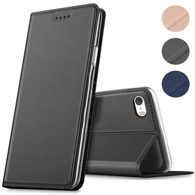 Flip Case Handy Tasche für iPhone 5 5s SE Schutz Hülle Klapphülle Slim Cover