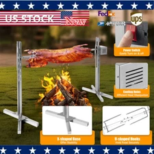 53 inch Large Spit Roaster Rotisserie Chicken Electric BBQ Grill Pig Lamb Roast!
