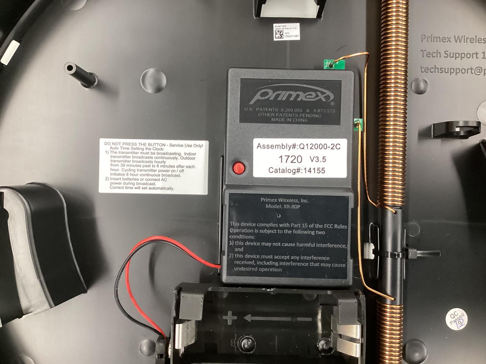 Lot of 6 XR80P Primex 72MHz Traditional Wireless Battery Powered Wall