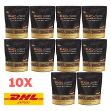 10x Blazo Coffee 29 in 1 Mix Instant Premium Arabica Non-Fat Sugar Free Healthy