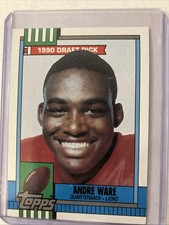 1990 Andre Ware Topps Draft Pick Football Card #349
