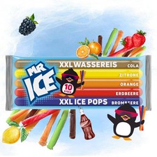 MR ICE Wassereis 10 x 60ml Icesticks - 600ml Fruchteis zum Selbsteinfrieren