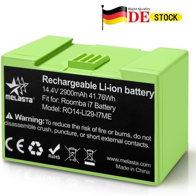 14,4 V 2900 mAh i7 Akku für iRobot Roomba Serie i7+ e5 7150 7550 i3 3150 Serie