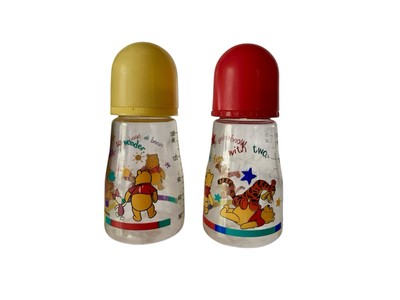 The First Years - Disney - Winnie The Pooh Plastic Baby Bottle 5 Oz Vintage Set