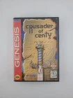 Crusader of Centy Sega Genesis Authentic case/manual/insert *READ DESCRIPTION