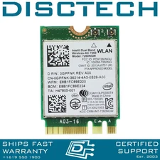 Dell Intel 802.11Ac Laptop WiFi Bluetooth 4.0 Dual Band WLAN Card 7260NGW GPFNK