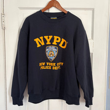 NYPD Licensed Blue Crewneck Sweatshirt New York City Police Department Mens L