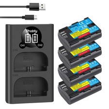 2650mAh LP-E6 Battery  LED Charger For Canon EOS 5DS R 5D Mark II III 6D 7D 60D