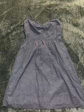 J Crew Cami Twist Dress Navy Blue Pyramid All over Print Size 2