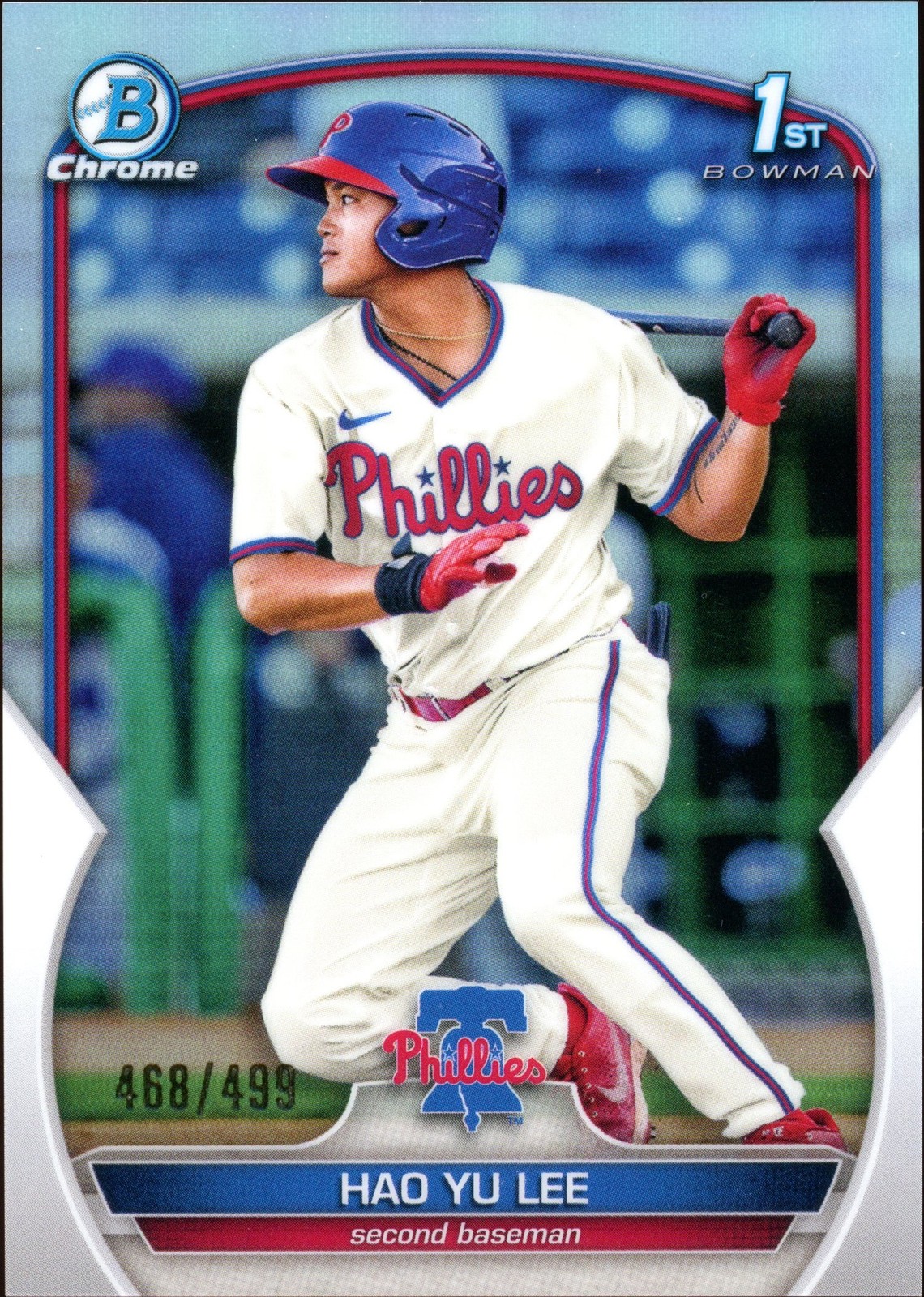 2023 Bowman Hao Yu Lee BCP-52 1st Chrome Refractor 468/499