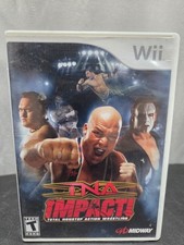 TNA Impact (Nintendo Wii, 2008) CIB Complete In Box Tested And Working 
