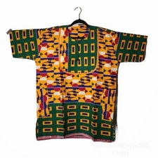 MDARTS Dashiki Cotton Multi-Color African Shirt unisex Short Sleeve Geometric