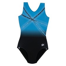 Glitz & Glam Gymnastics Leotard for Girls with Matching CL (Girls 10) Blue